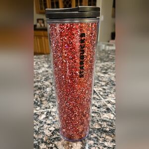 Starbucks Red Glitter Tumbler